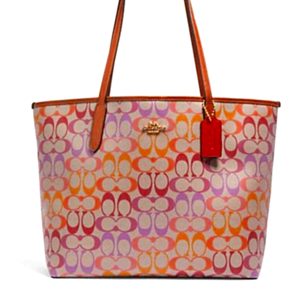 Rainbow Signature City Tote w/ wallet